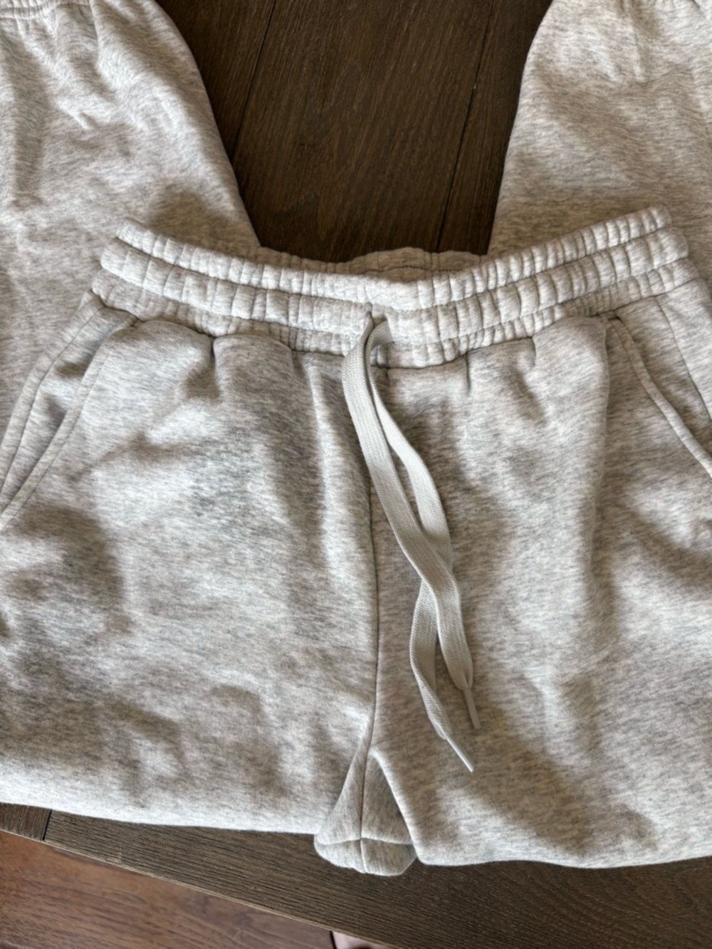 Fabletics Cozy Fleece Heather Gray Pull-On Joggers - Picture 2 of 4